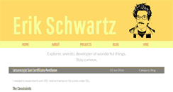 Desktop Screenshot of erikschwartz.net